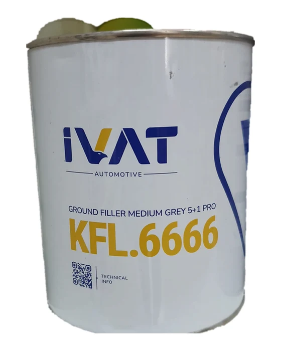 Apprêt Ground Filler gris moyen 5+1 Pro — IVAT