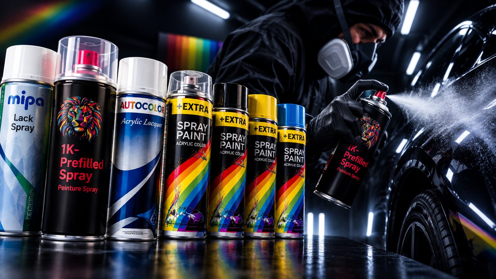 Sprays de peinture 400 ml personnalisés